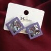 Matt Cubic Zirconia Studs - Image 3