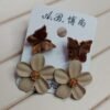Beautiful Butterfly-Flower Twin Studs - Image 3
